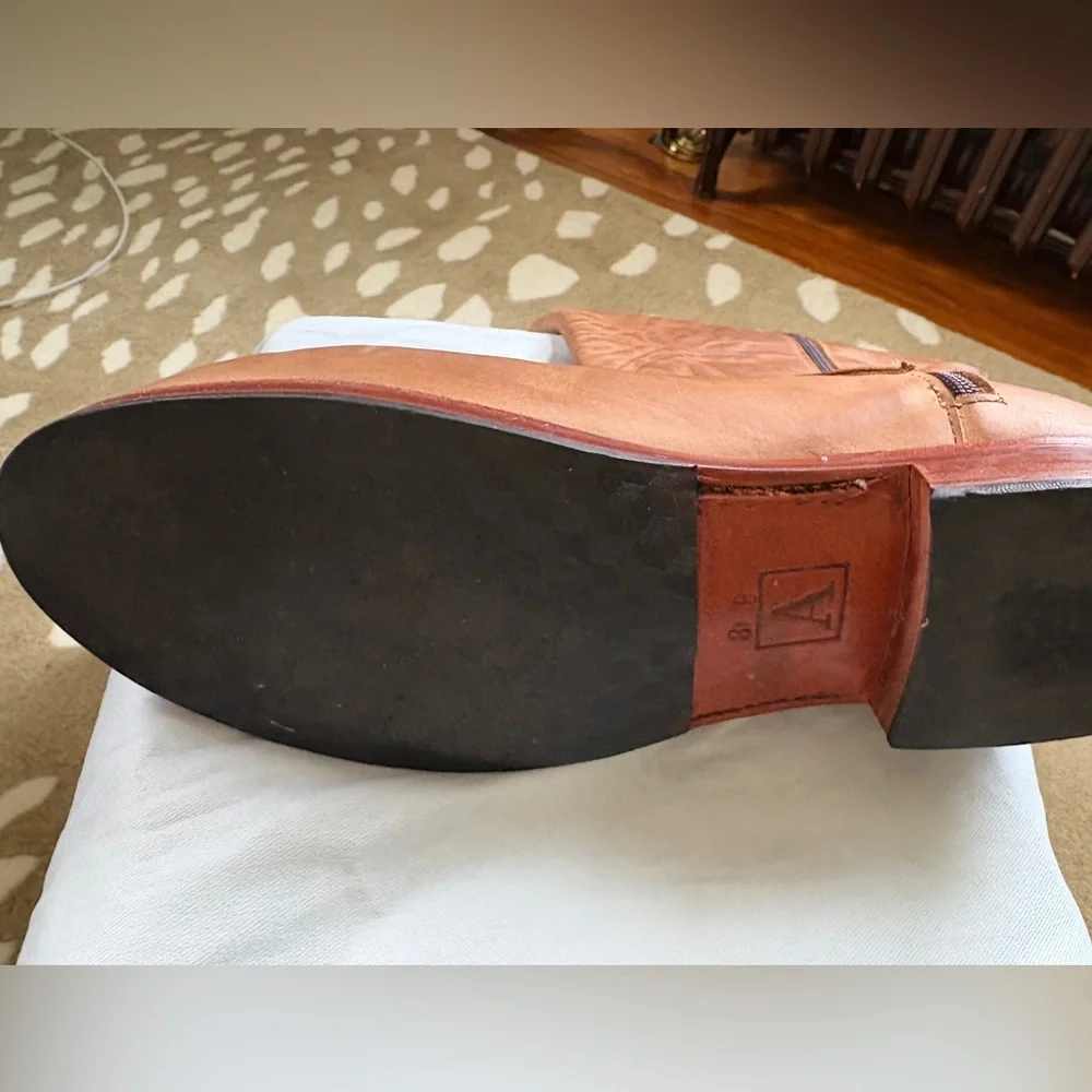 Wide Calf Boots-Real Leather. CUSTOM MADE. Size 8. More details in description. - Picture 6 of 12